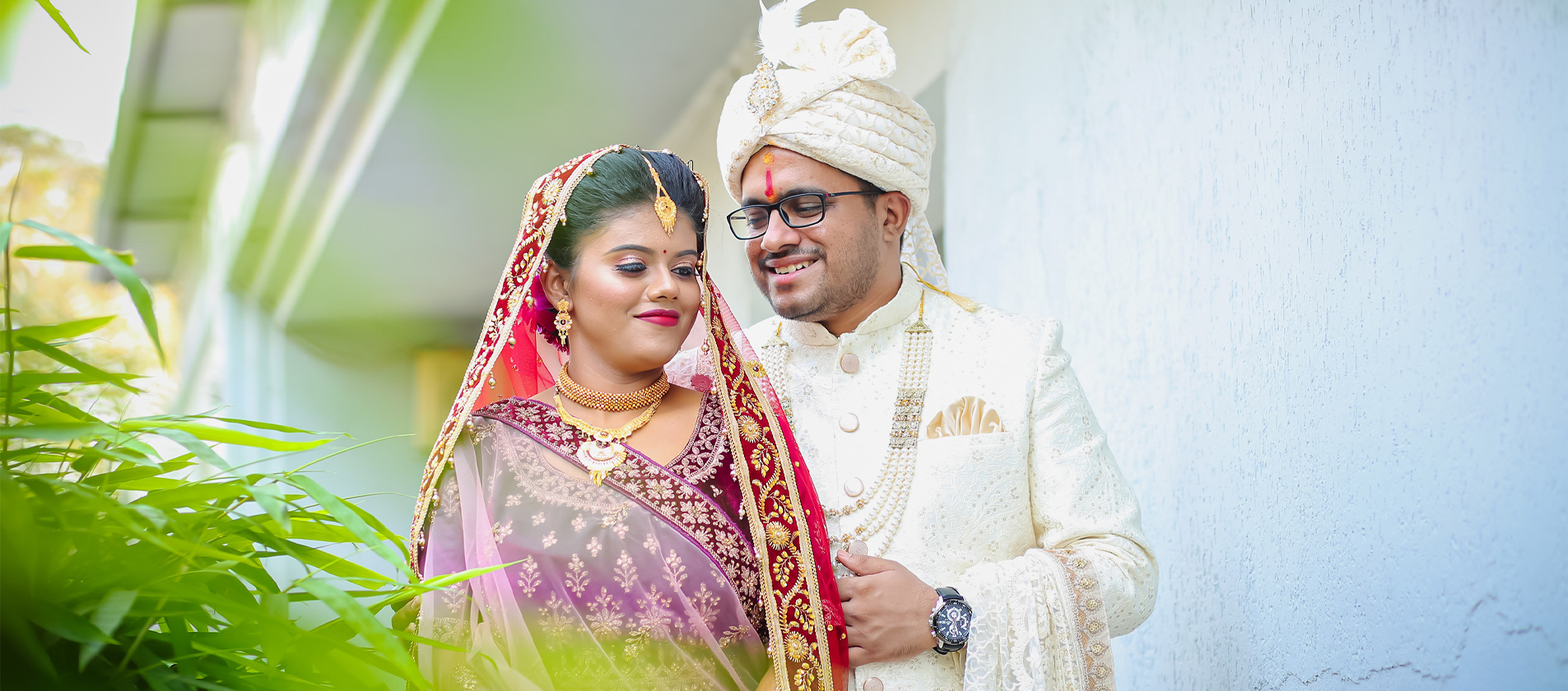 Gujarati Couple Wedding Photography Outdoor Shoot